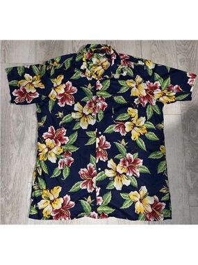 Polo Ralph Lauren Vintage Hawaiian Floral Button Up Men’s XXL 2XL T Classic Fit